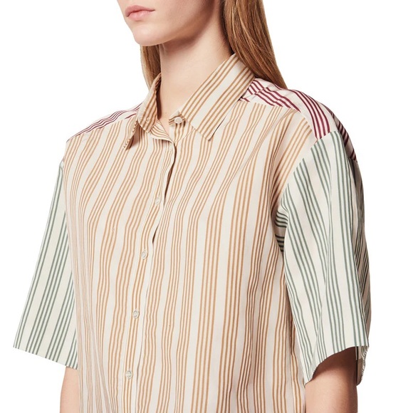 New Sandro Leopold Striped Shirt | NWT - Picture 6 of 8